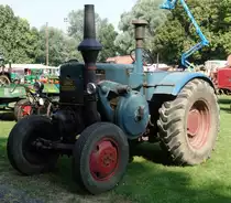 Lanz steht bei der Oldtimerausstellung in Gudensberg, Juli 2015