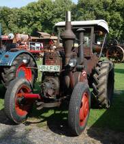 Lanz steht bei der Oldtimerausstellung in Gudensberg, Juli 2015