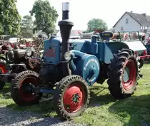 Lanz steht bei der Oldtimerausstellung in Gudensberg, Juli 2015