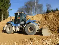 Caterpillar 950G II am 08.03.2015 auf einer Baustelle in der Nähe von Contern (Lux.)