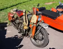 Harley Davidson - US Army aus dem II.Weltkrieg, am Prague Harley days am 5.9.2015