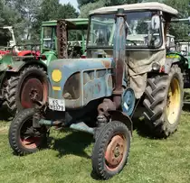 Lanz steht bei der Oldtimerausstellung in Gudensberg, Juli 2015