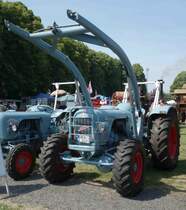 Eicher Mammut steht bei der Oldtimerausstellung in Gudensberg im Juli 2015