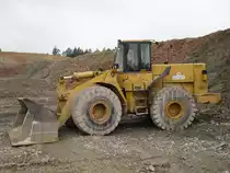 Caterpillar 966F II, eingesetzt beim Ausbau der A1, 21.06.2009