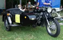 OLE-Dieselmotorrad, ca. 50 PS, 1000 ccm, Motor von Daihatsu, gesehen im Juli 2015 in Gudensberg