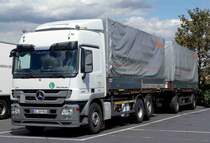 Siegmar rastet mit seinem Actros auf dem Rasthof Werneck im Juli 2015