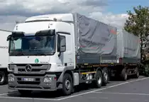 Siegmar rastet mit seinem Actros auf dem Rasthof Werneck im Juli 2015