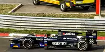 GP2 Rennwagen auf dem HUngaroring am 25.07.2015.