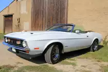 Ford Mustang Mach 1 Cabrio in Nordheim am 12.09.2015.