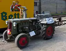 . Hürlimann Diesel D-100, Bj 1947, 4 Zyl. 4021 ccm mit 45 Ps war beim  Festival de Vapeur  im Fond de Gras ausgestellt.  12.09.2015
