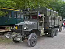 . GMC Militär LKW war am 12.09.2015 im Fond de Gras zu Gast, zur Errinerung an die Befreiung vor 70 Jahren nach dem Krieg. 