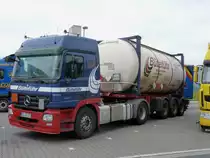 Mercedes Actros L 1841 MP2 Büteführ 38000 Kg Tank - Container in Herten geparkt 20,09,2015