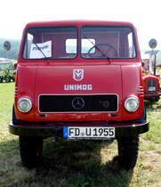 Unimog, gesehen beim Oldtimertreffen in Eiterfeld-Ufhausen im Juli 2015