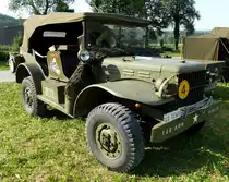 US-amerikanisches Milit�rfahrzeug der Firma Dodge beim 6.Int.Milit�rfahrzeugtreffen im Schweizerischen Milit�rmuseum Full, Juli 2015