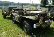 US-amerikanisches Milit�rfahrzeug der Firma Dodge beim 6.Int.Milit�rfahrzeugtreffen im Schweizerischen Milit�rmuseum Full, Juli 2015