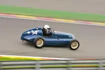 Nr.34, BUGATTI T37C, Bj.1945, 1500ccm, Fahrer DARK Tom (GB)²Class 2 - 1935-1951 Grand Prix cars on 18  or 19  wheels², beim Rennen der Historic Grand Prix Cars Association am 19.9.2015 in Spa Francorchamps