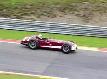 Nr.77, KURTIS 500C, Bj.1954, 4454ccm, Fahrer: OWEN Geraint (GB), Class 8 - Formula Libre, Indianapolis and Intercontinental cars, , beim Rennen der Historic Grand Prix Cars Association am 19.9.2015 in Spa Francorchamps