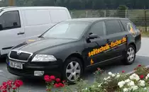 Skoda Octavia von  Seiltechnik-Fischer , gesehen im August 2015 in Biebergemünd