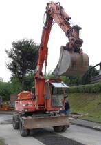 Atlas 1305 steht auf einer Baustelle in 36100 Petersberg-Marbach im August 2015