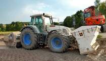Fendt Vario, gesehen auf einer Baustelle der Firma  Bickardt-Bau  im August 2015