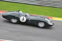 LISTER Costin, Bj.1959, 3781ccm, Fahrer: HART David (NL).
Bei der Woodcote Trophy & Stirling Moss Trophy [Motor Racing Legends] SPA SIX HOURS 19.September 2015
https://de.wikipedia.org/wiki/Lister_Cars