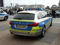 Autobahnpolizei Hessen BMW 5er am 26.09.15 auf der IAA in Frankfurt am Main