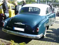 Heckansicht eines 1952´er Chevrolet Styleline Special DeLuxe Series 2100 KK. Prinz-Friedrich-Oldtimertreffen am 27.09.2015 in Essen.