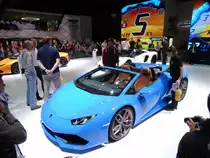Lamborghini Huracan Spyder am 26.09.15 auf der IAA in Frankfurt am Main