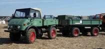 Unimog-Gespann, gesehen anl. der Oldtimerausstellung Baiersröder Hof im August 2015