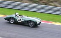 ASTON MARTIN DB3S mitgezogen bei der Woodcote Trophy & Stirling Moss Trophy [Motor Racing Legends] SPA SIX HOURS 19.September 2015.
