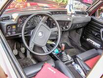 BMW 3er E21 Baur TopCabriolet. Beachte dass bei BMW damals der Drehzahlmesser nur gegen Aufpreis zukaufbar war. Aufnahmedatum: 13.09.2015