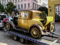Vintage Chevrolet Oldtimer (Rückansicht), fotografiert am 13.09.2015