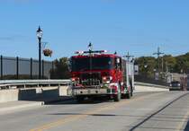 9-10-2015 Albany, NY. Löschwagen (oder Einsatzleitfzg) zum Einsatz