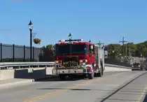 9-10-2015 Albany, NY. Löschwagen (oder Einsatzleitfzg) zum Einsatz