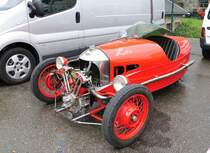 Morgan 3 Wheeler, abgestellt im Fahrerlager der 6h Classic am 19.9.2015 in Spa Francorchamps 