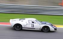 FORD GT40 MK1, Mitzieher der Nr.15, beim 6h Classic Rennen in Spa Francorchamps, am 19.9.2015