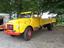 Volvo L475 Raske, 4,7 l, 89 kW, 120 PS - gesehen am 6.9.2014 beim großen Eisenbahn-Spektakel  „Terug naar Toen - Zurück nach Damals“ der Museumseisenbahn VSM in Beekbergen / NL,