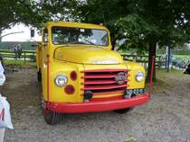 Volvo L475 Raske, 4,7 l, 89 kW, 120 PS - gesehen am 6.9.2014 beim großen Eisenbahn-Spektakel  „Terug naar Toen - Zurück nach Damals“ der Museumseisenbahn VSM in Beekbergen / NL,