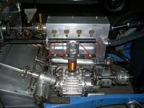 Motor eines Bugatti Typ 35 beim Autojumble in Luxemburg, 08.03.2008