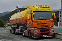 . MAN Tanksattelzug aufgenommen am 08.10.2015.