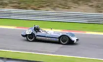Mitzieher der Nr.39 ELVA Mk V, Bj.1959, 1200ccm, Fahrer: ZURSTRASSEN Louis (B), Bei der Woodcote Trophy & Stirling Moss Trophy [Motor Racing Legends] SPA SIX HOURS 19.September 2015
