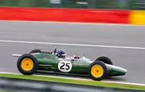 Nr.25, LOTUS 25 R4, Bj.1962, 1500ccm, Fahrer: MIDDLEHURST Andy (GB), Class 11 - Pre 1966 1.5 litre multi-cylinder Formula 1 cars,Mitzieher beim Historic Grand Prix Cars Rennen, am 19.Sep.2015 im Rahmenrennen der 6h Classic, 
