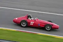 Mitzieher Nr.27, MASERATI 250F 2507/23/22, Bj.1954, 2493ccm, Fahrer: DUMOLIN Christian (B), Class 6 - 1954 -1958 Grand Prix cars on 16” wheels, Historic Grand Prix Cars Rennen, am 19.Sep.2015 im Rahmenrennen der 6h Classic, 
