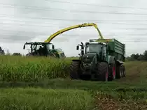 Fendt Vario 826 bei Mais Häckseln am 28.09.15 bei Großkotzenburg