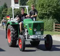 Deutz, unterwegs in Pferdsdorf anl. der 2015er Oldtimerveranstaltung im August