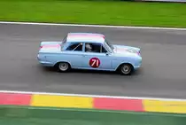 Nr.71 FORD Cortina GT, Bj.1963, 1530ccm, ALLENBY-BRYNE Joe (GBR),beim Closed Wheel Race, des Historic Sports Car Club im Rahmen der Classic SPA SIX HOURS 19.September 2015
