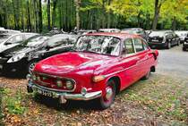Tatra 603, abgestellt am 18.10.2015 auf dem Parkplatz am Drei Länderpunkt bei Aachen