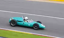 Nr.51 COOPER T51, Bj.1959, 2500ccm, Fahrer: BAILEY Timothy (GB),Mitzieher beim Historic Grand Prix Cars Rennen, Class 7b - Pre 1961 rear engine Grand Prix cars on 15” wheels,am 19.Sep.2015 im Rahmenrennen der 6h Classic