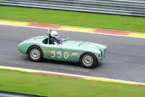 Nr.550 AUSTIN-HEALEY 100/4 Bj.1954, 2660ccm, Fahrer: CORFIELD Martyn (GB), bei der Woodcote Trophy & Stirling Moss Trophy [Motor Racing Legends] SPA SIX HOURS 19.September 2015