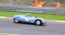 Nr.77 COOPER Bobtail T39, Bj.1955, 1460ccm, Fahrer: VAN DER KROFT Adrian (NL) , bei der Woodcote Trophy & Stirling Moss Trophy [Motor Racing Legends] SPA SIX HOURS 19.September 2015
https://de.wikipedia.org/wiki/Cooper_T39